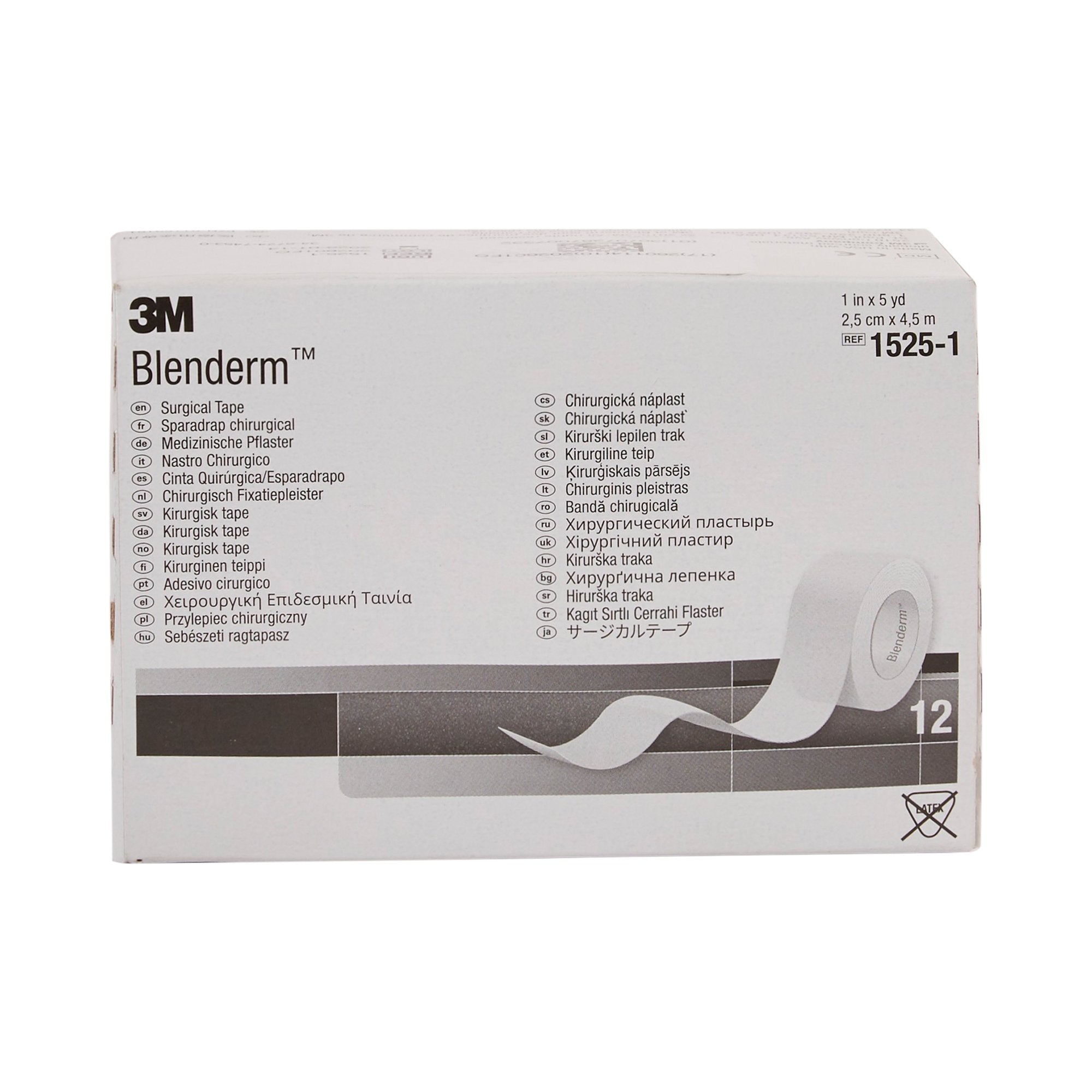 Waterproof Medical Tape 3M Blenderm Transparent 1 Inch X 5 Yard Plastic NonSterile,Packaging Type- Each