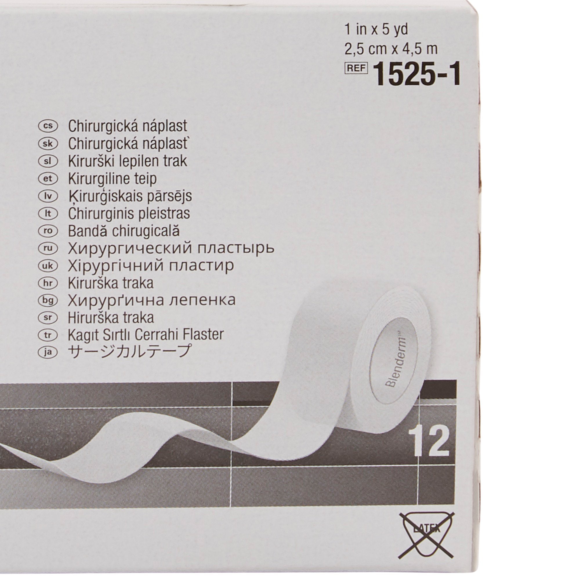 Waterproof Medical Tape 3M Blenderm Transparent 1 Inch X 5 Yard Plastic NonSterile,Packaging Type- Each