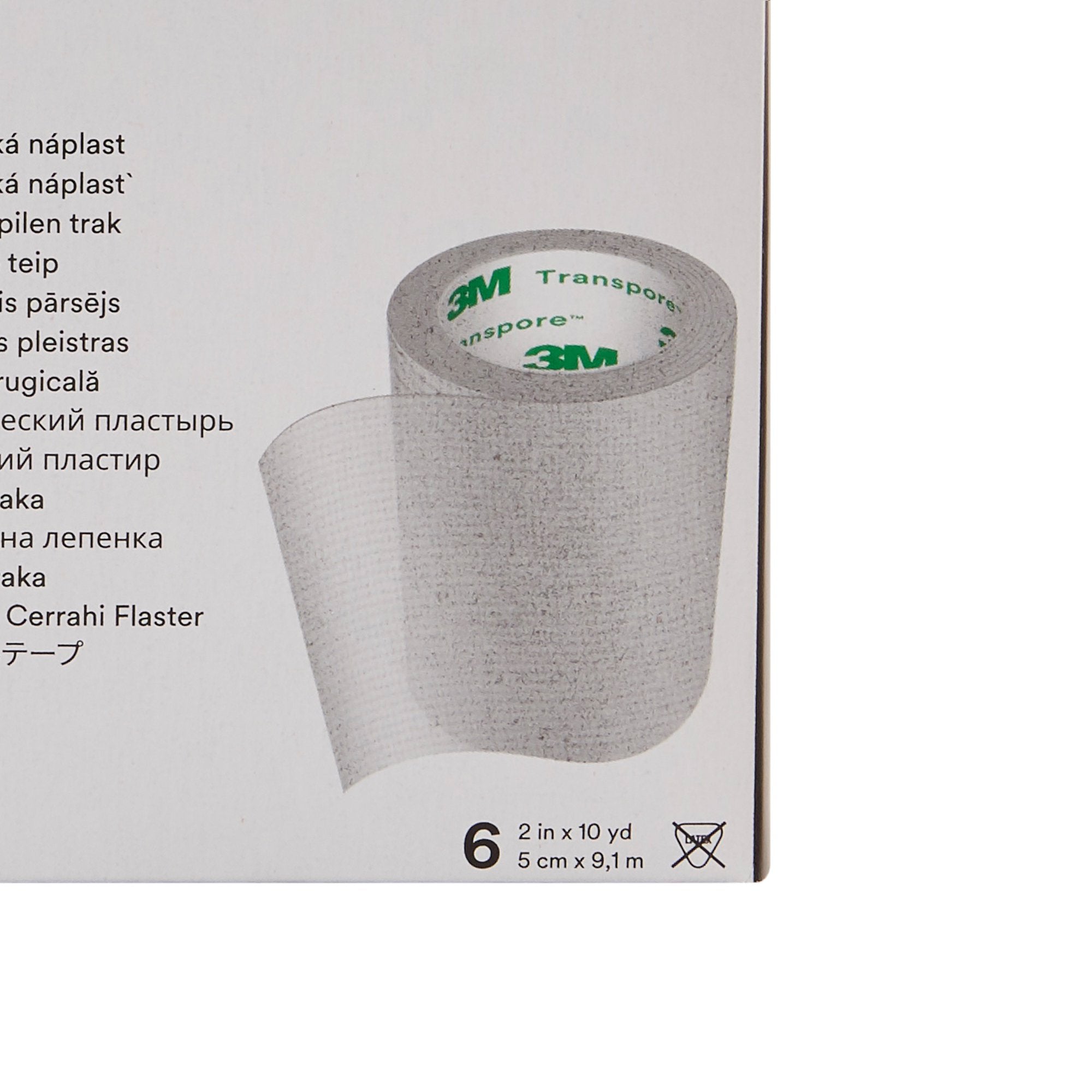 Medical Tape 3M Transpore Transparent 2 Inch X 10 Yard Plastic NonSterile, Packaging Type- Case