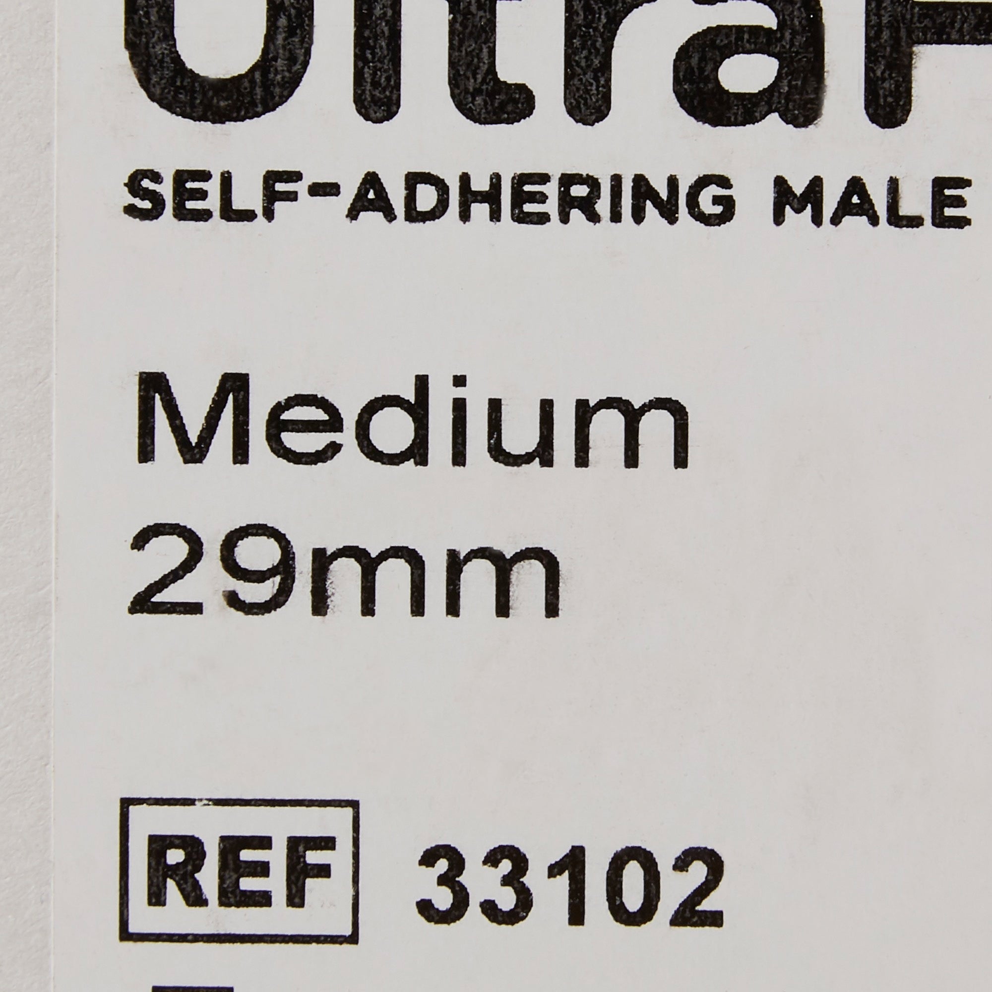 Male External Catheter UltraFlex Self-Adhesive Band Silicone Medium,Packaging Type- Box