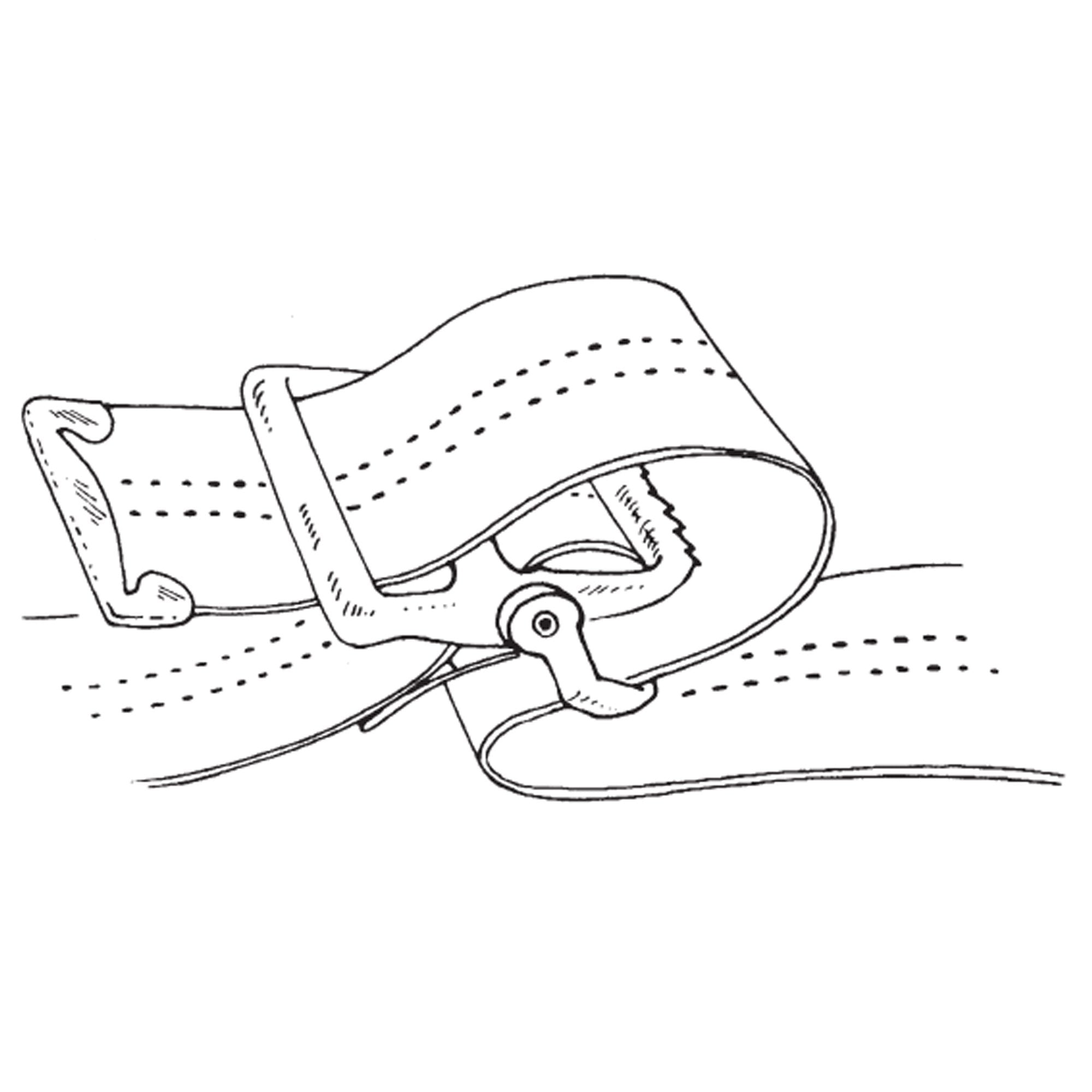 Gait Belt SkiL-Care 72 Inch Length Pinstripe Cotton,Packaging Type- Each