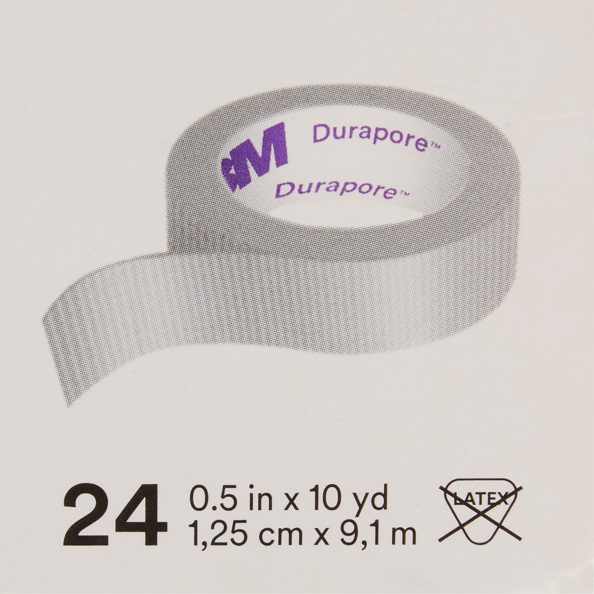 Medical Tape 3M Durapore White 1/2 Inch X 10 Yard Silk-Like Cloth NonSterile, Packaging Type- Box