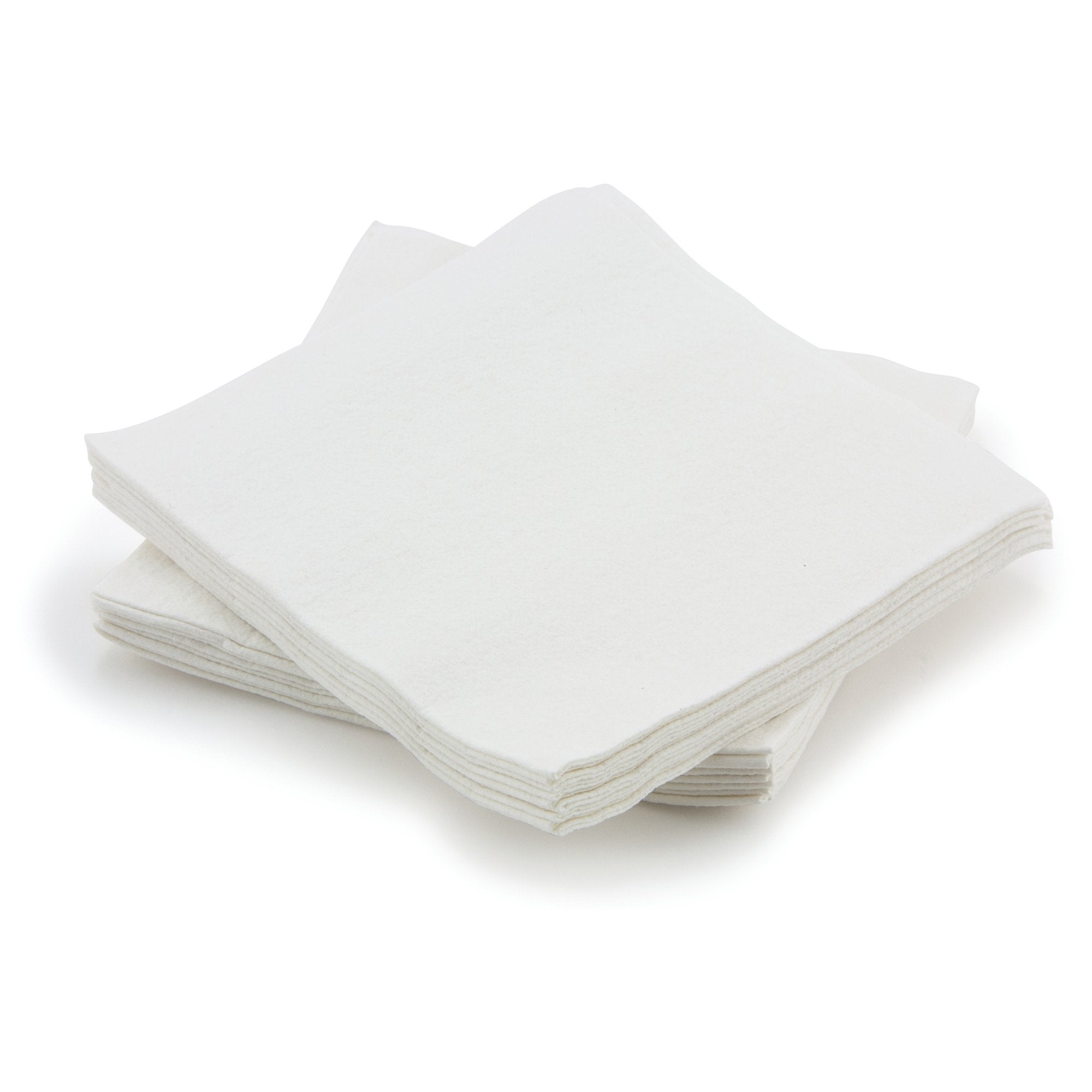 Toallita desechable McKesson de 13 x 13 pulgadas, color blanco