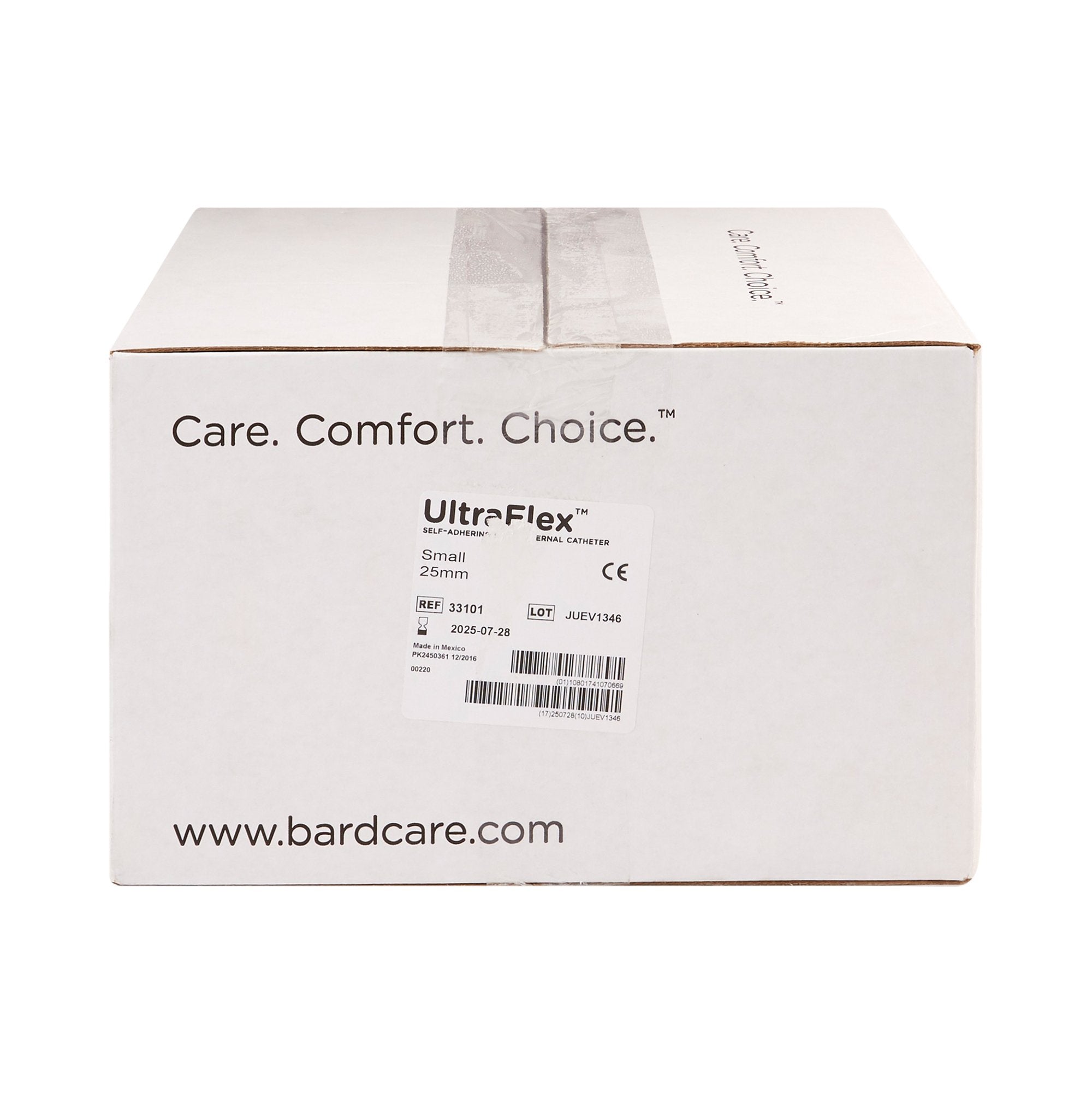 Male External Catheter UltraFlex Self-Adhesive Seal Silicone Small,Packaging Type- Box