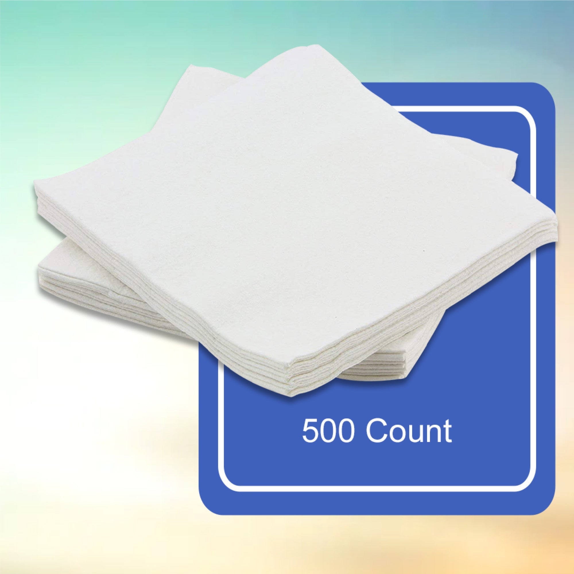 Toallita desechable McKesson de 13 x 13 pulgadas, color blanco. Tipo de embalaje: estuche.