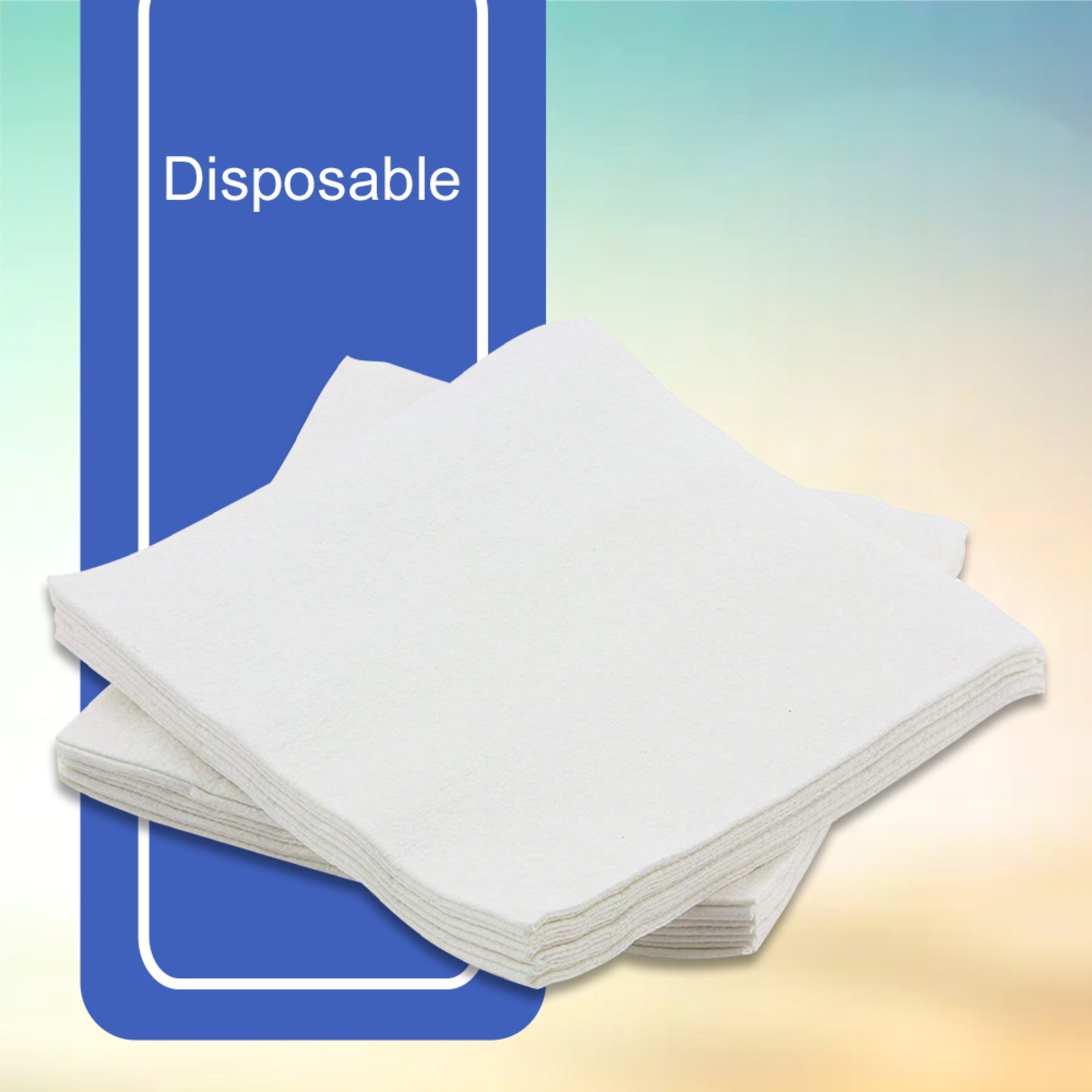 Toallita desechable McKesson de 13 x 13 pulgadas, color blanco. Tipo de embalaje: estuche.