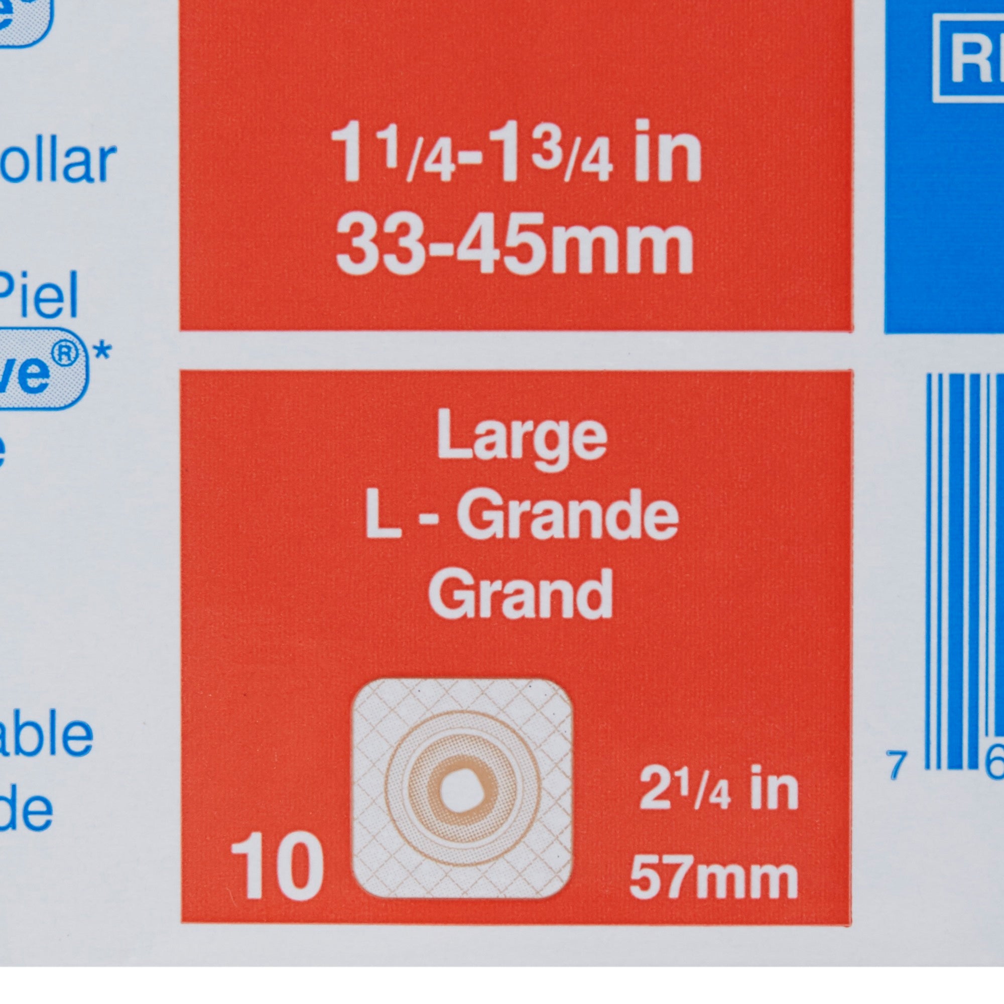 Ostomy Barrier Sur-Fit Natura Stomahesive Moldable, Standard Wear Durahesive Adhesive 57 mm Flange Sur-Fit Natura System Hydrocolloid 1-1/4 to 1-3/4 Inch Opening | BOX