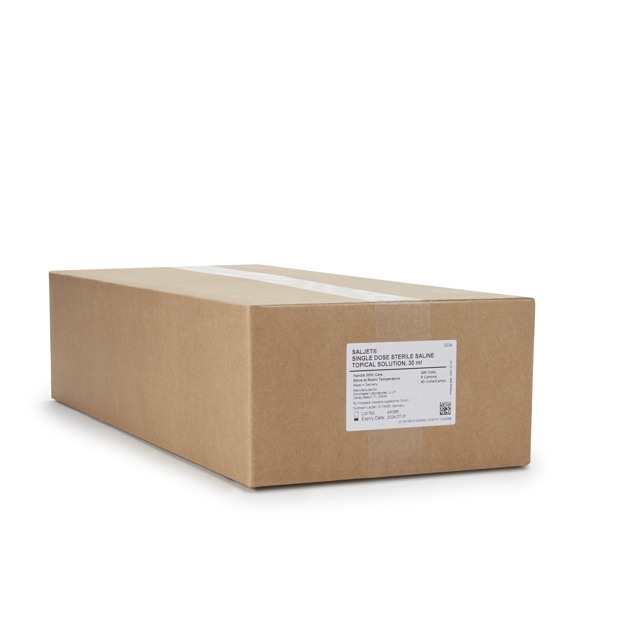Irrigation Solution Saljet 0.9% Sodium Chloride, Preservative Free Not for Injection Unit Dose Vial 30 mL,Packaging Type- Each