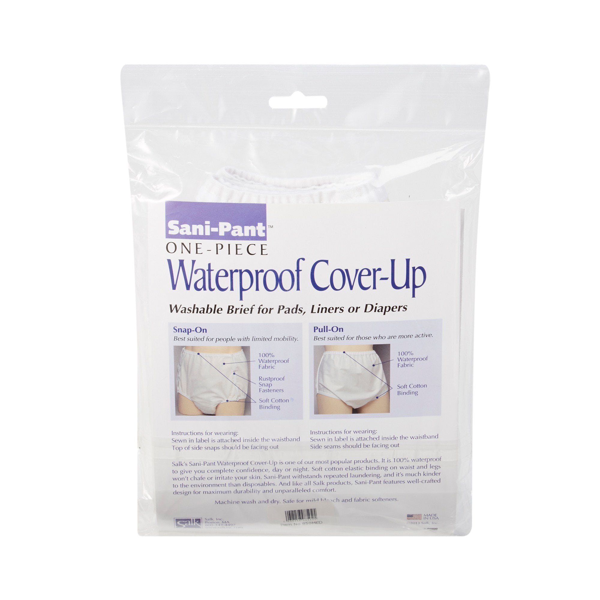Sani-Pant Protective Underwear Unisex Nylon / Plastic Medium Pull On Reusable,Packaging Type- Each