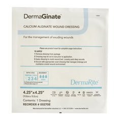Alginate Dressing DermaGinate 4-1/4 X 4-1/4 Inch Square, Packaging Type- Box
