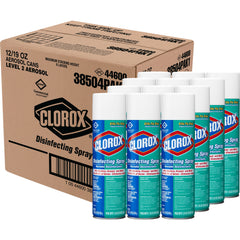 Clorox Commercial Solutions Clorox Surface Disinfectant Alcohol Based Aerosol Spray Liquid 19 oz. Can Fresh Scent NonSterile | 12/Case