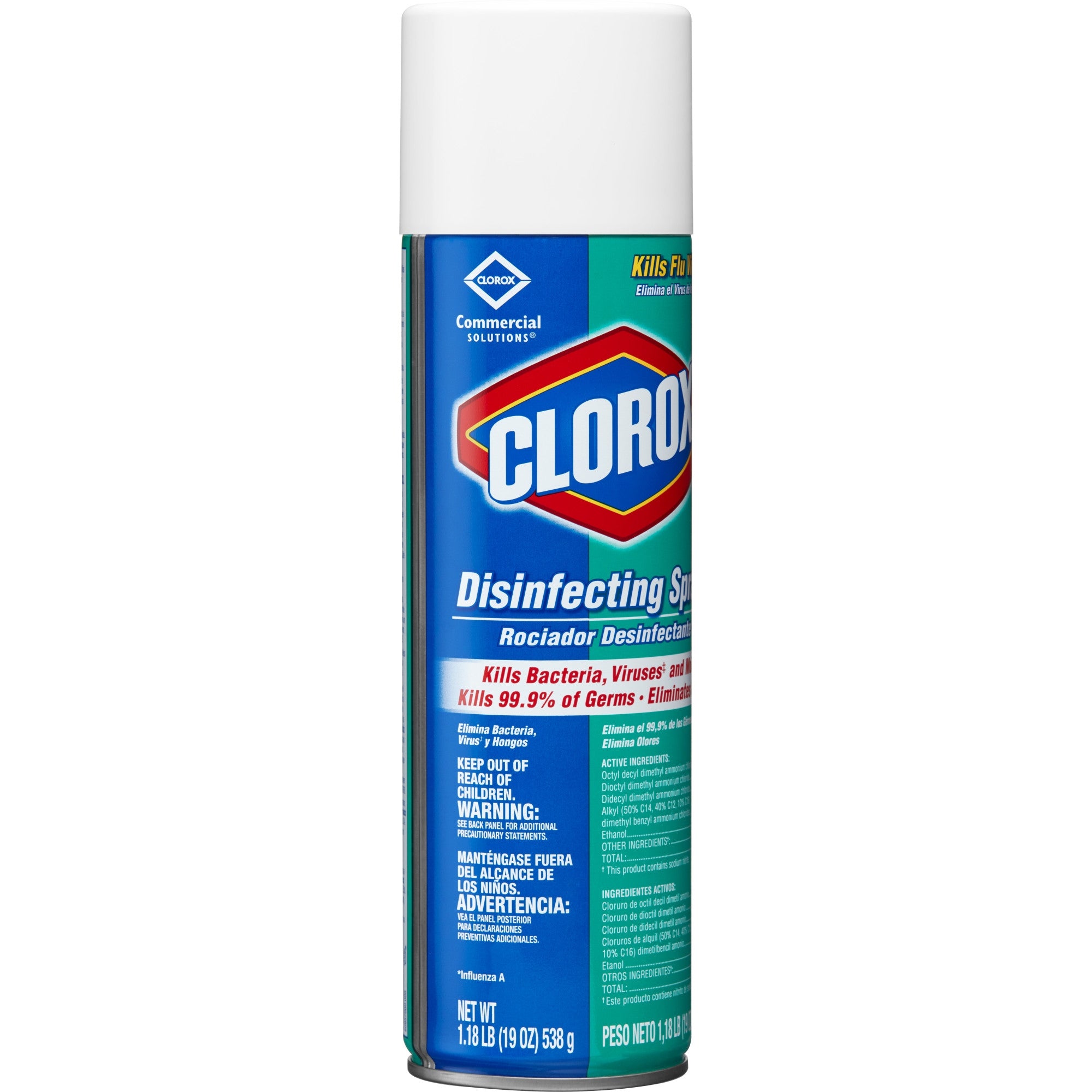 Clorox Commercial Solutions Clorox Surface Disinfectant Alcohol Based Aerosol Spray Liquid 19 oz. Can Fresh Scent NonSterile, Packaging Type- Case