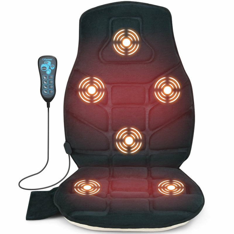 Seat Cushion Massager with Heat and 6 Vibration Motors for Home