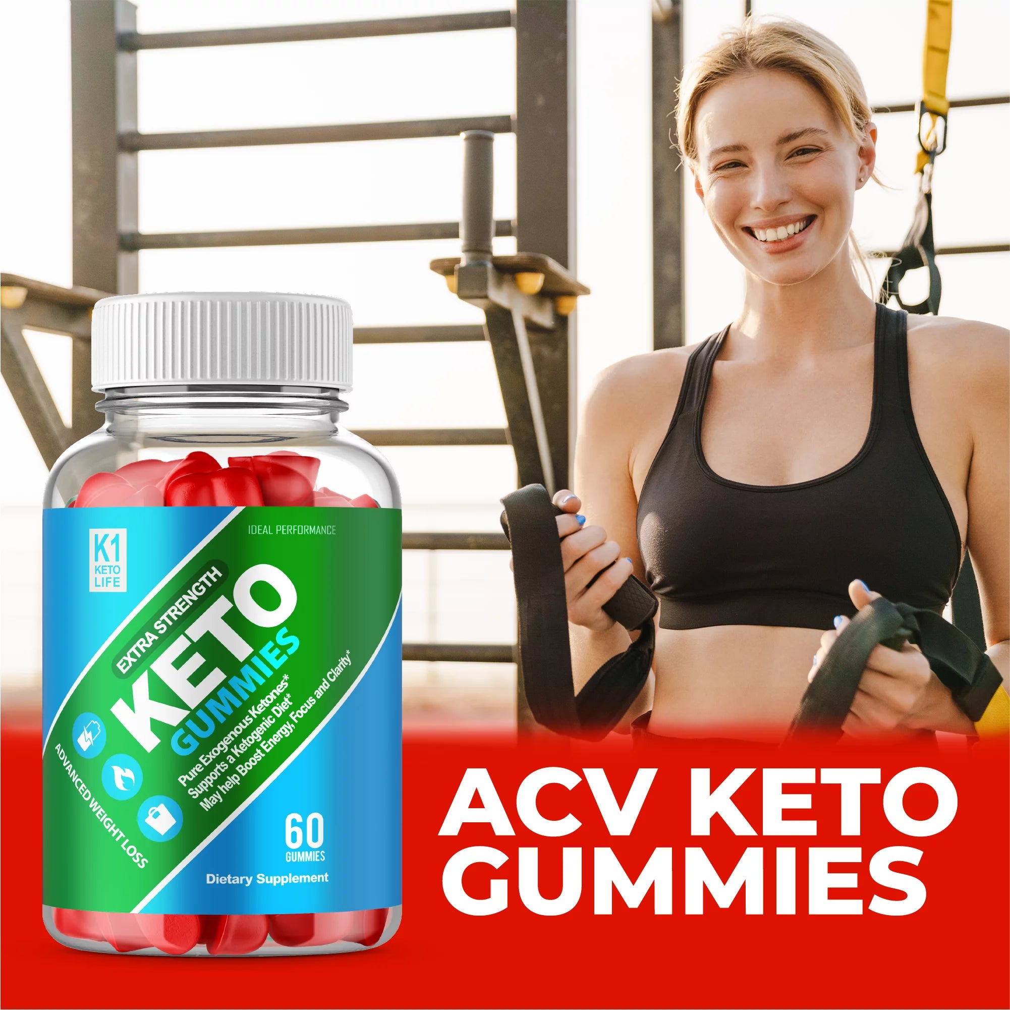 K1 Keto Life Gummies Advanced Weight Loss Extra Strengh (60 Gummies)