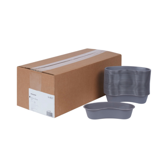 Emesis Basin McKesson Graphite 16 oz. Plastic Single Patient Use, Packaging Type- Case