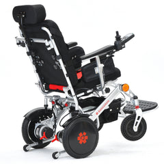 Electric wheelchair product photo highlighting features