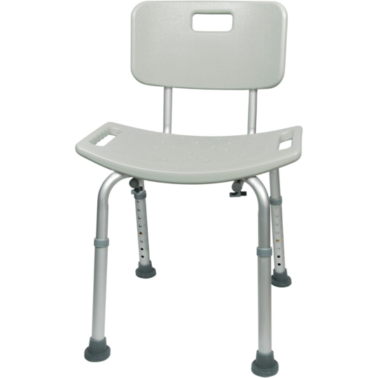 Bath Bench McKesson Without Arms Aluminum Frame Removable Backrest 19-1/4 Inch Seat Width 300 lbs. Weight Capacity, Packaging Type- Case