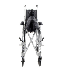 Pollywog combo wheelchair with removable footrests angled perspective