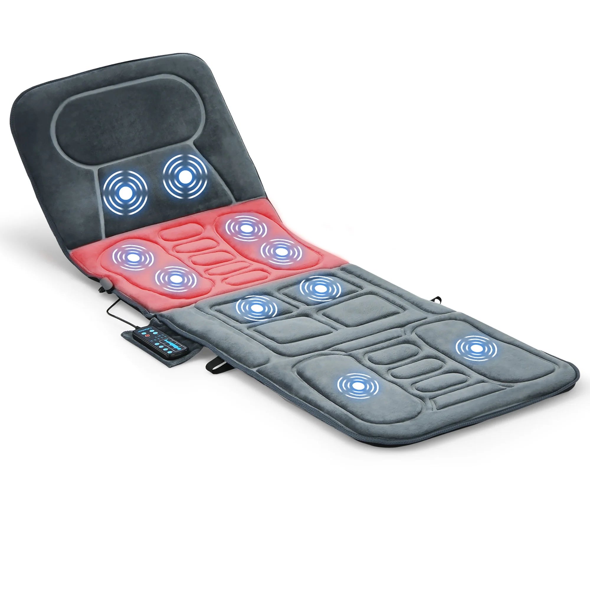 Foldable Massage Mat Full Body Massager with Heat & 10 Vibration Motors