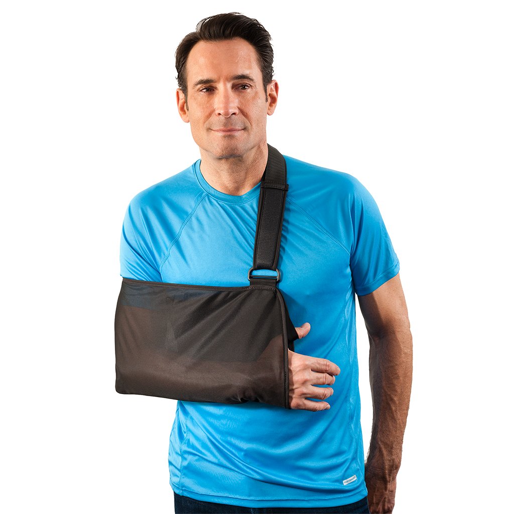 Shoulder Sling Breg Essential Large Mesh Fabric D Ring / Hook and Loop Strap Closure Envelope Left or Right Arm