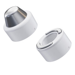 Hand Held Face Massager & Cleanser Attachment TheraFace Hot and Cold Rings   White 1 Hot Ring, 1 Cold Ring, Travel Pouch