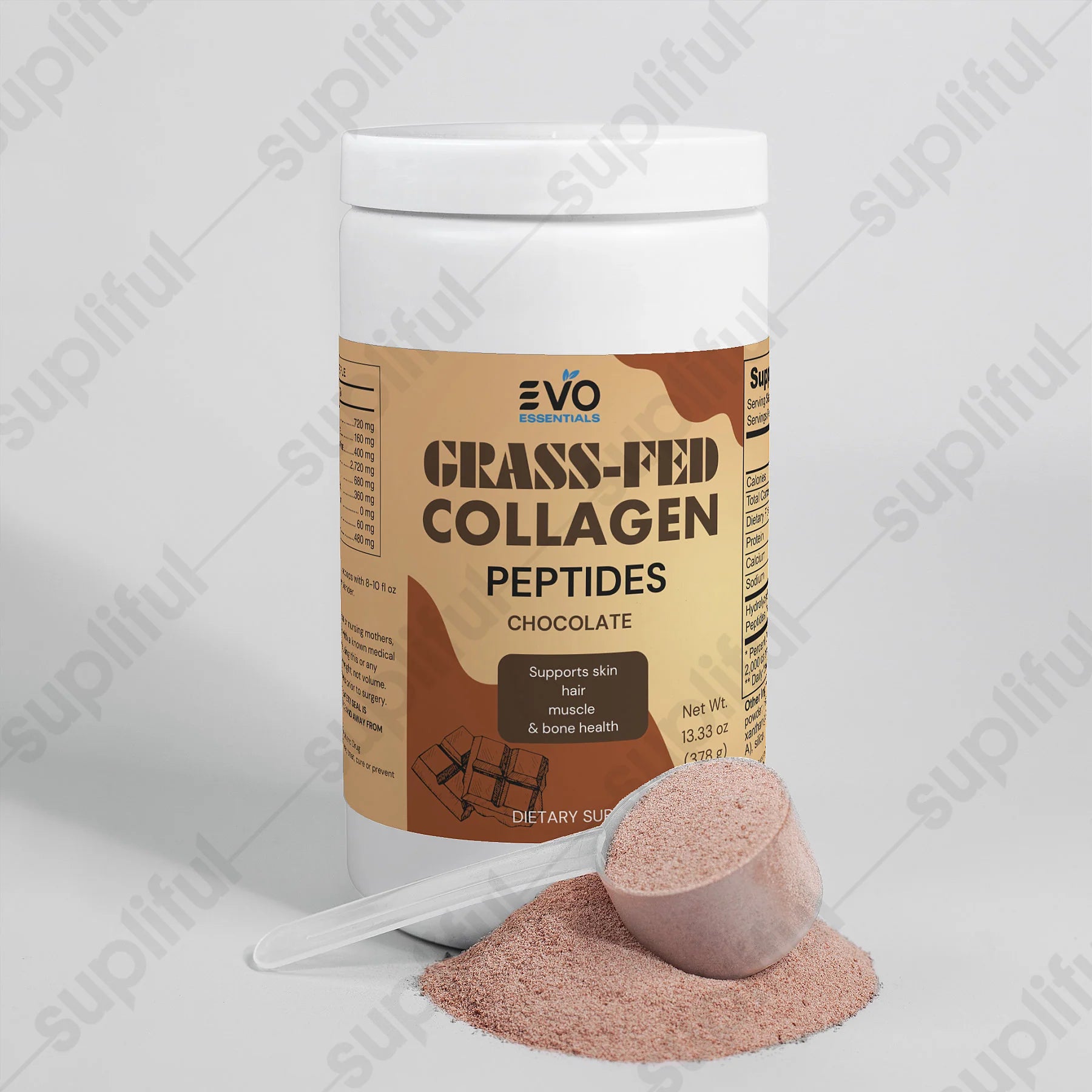 Grass-Fed Collagen Peptides Powder (Chocolate)