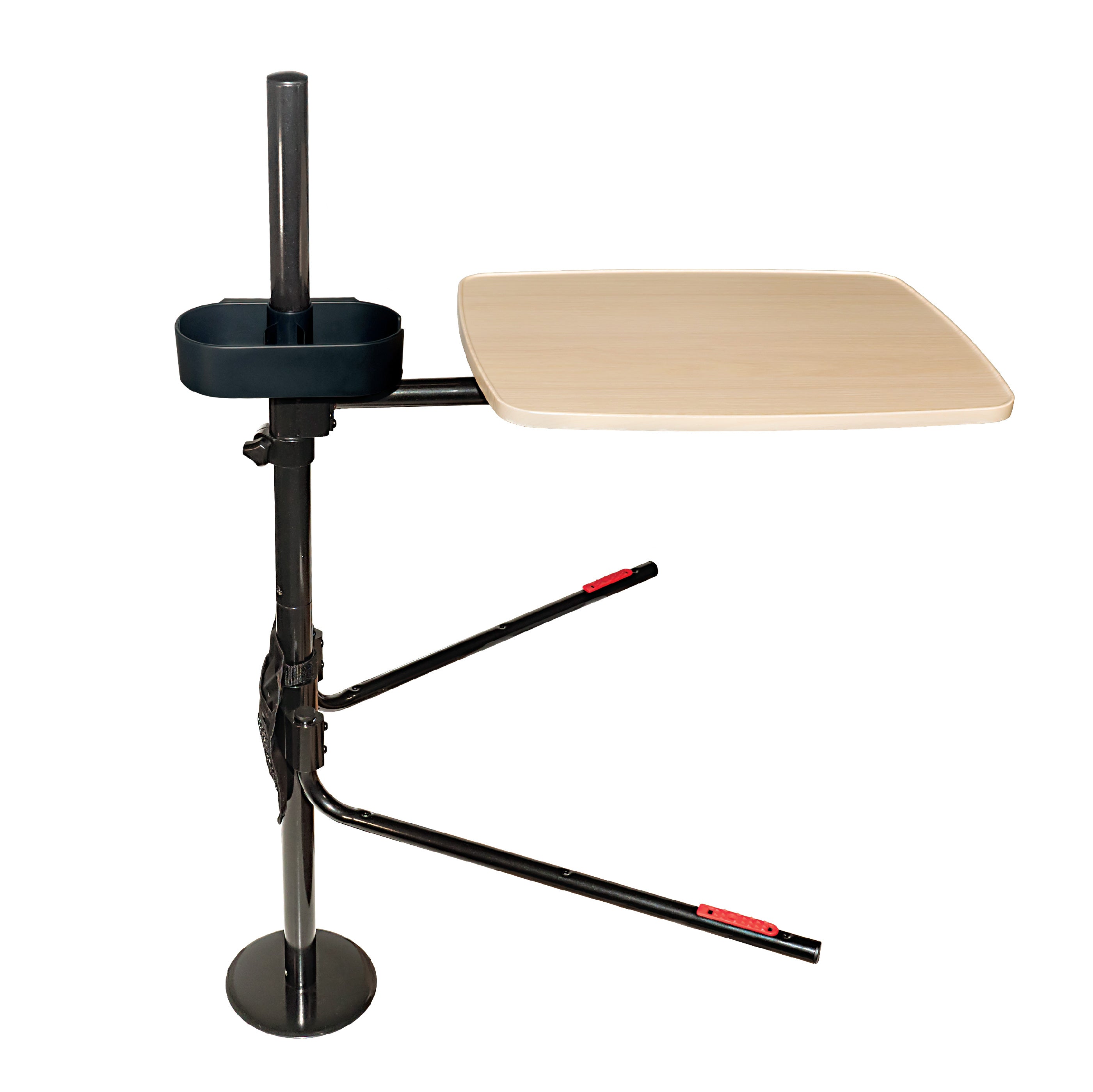 EZ Swivel Overbed Table - Adjustable, Versatile Design for Easy Use in Bed or Chair | Perfect for Meals, Reading, and Work | Sturdy and Stylish