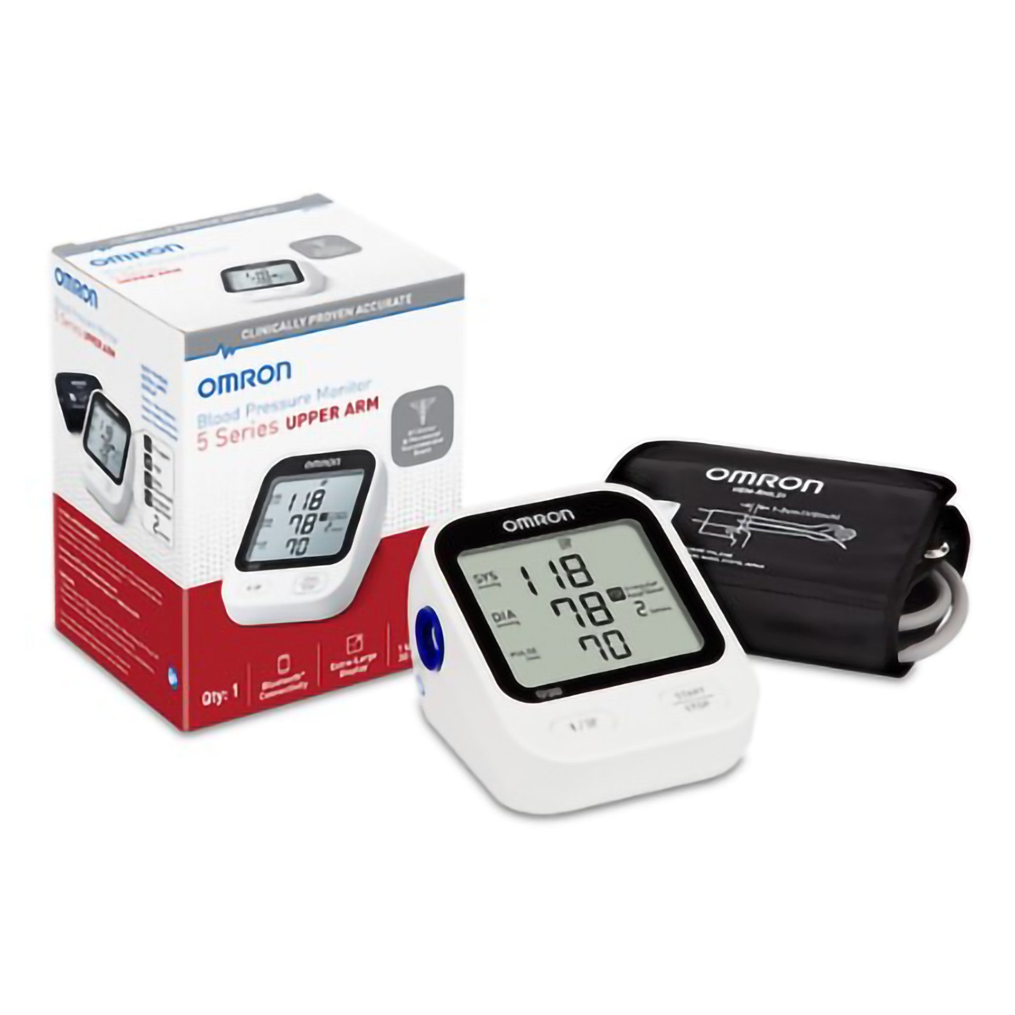 Home Automatic Digital Blood Pressure Monitor 5 Series Adult Cuff 9 to 17 Inch Desk Model