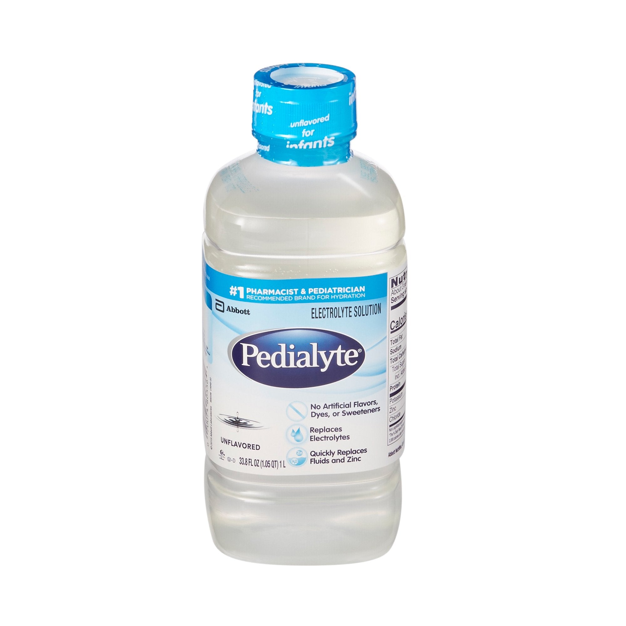 Oral Electrolyte Solution Pedialyte Classic Unflavored 33.8 oz. Electrolyte