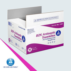 Antiseptic Skin Towelette Dynarex Individual Packet Scented 100 Count | 100/BX10Box/Case