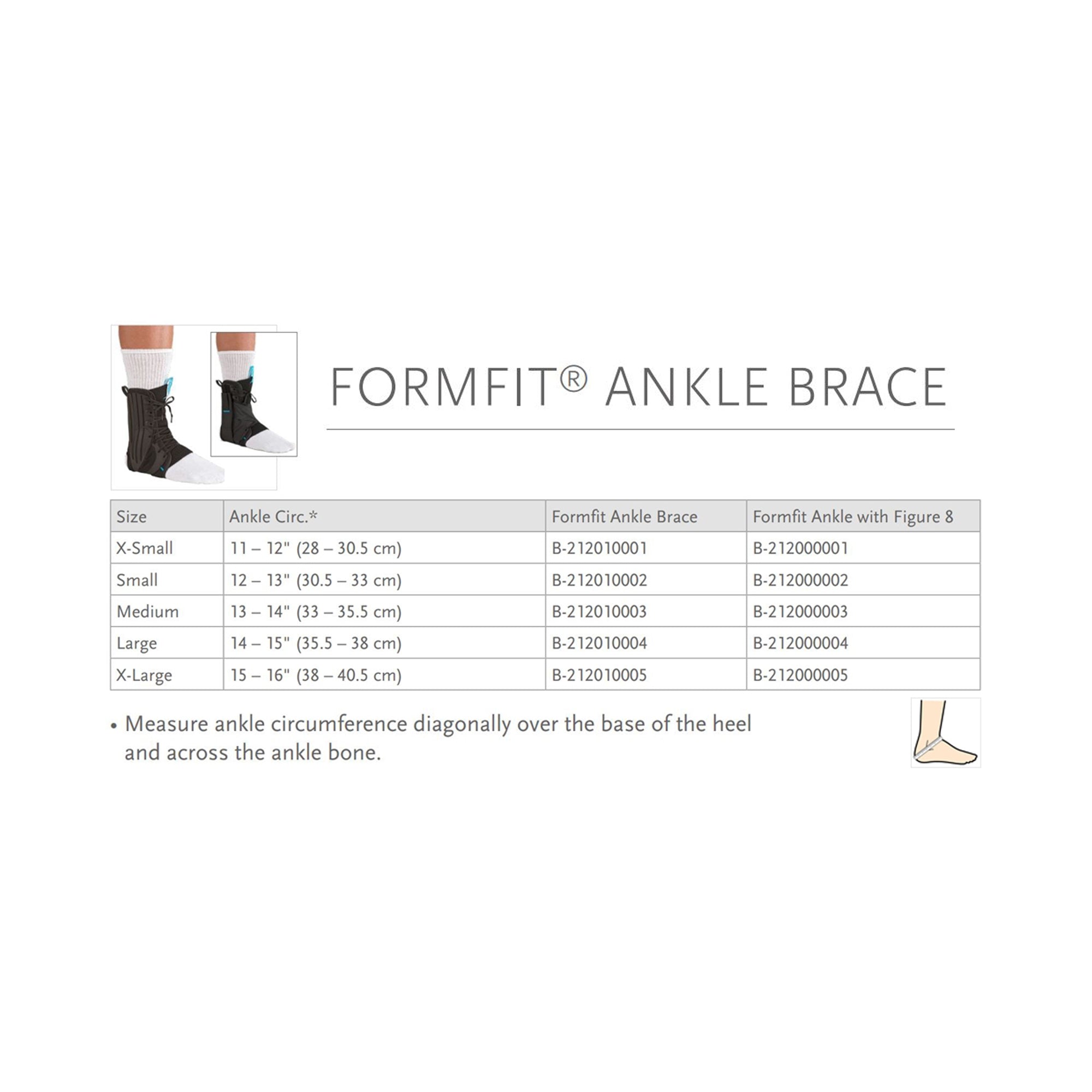 Ankle Brace Ossur FormFit Medium Lace-Up Foot,Packaging Type- Each