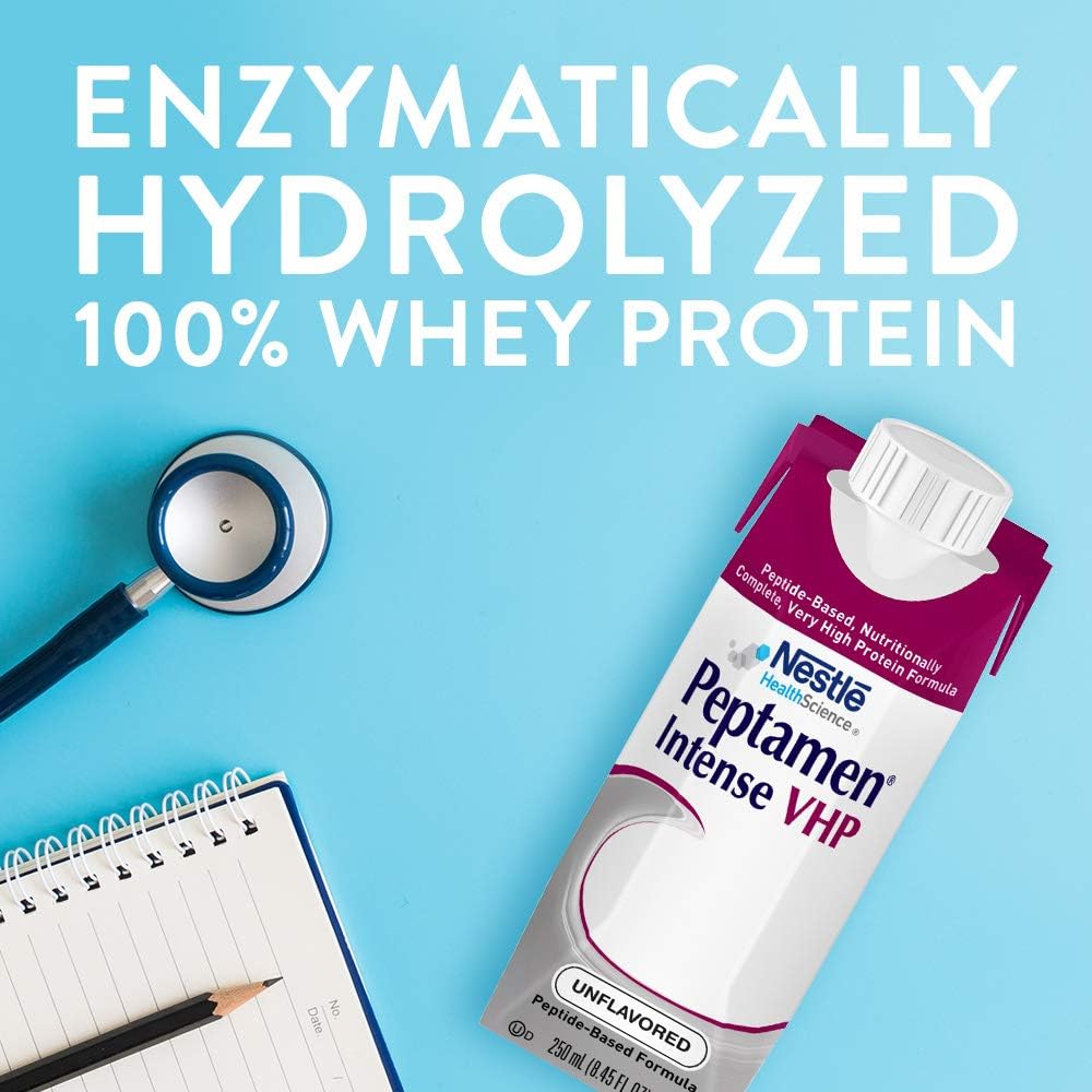 Tube Feeding Formula Peptamen Intense VHP Unflavored Liquid 250 mL Carton,Packaging Type- Each