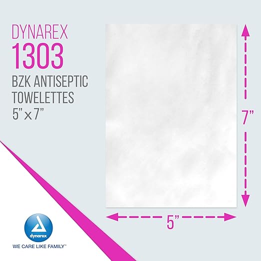 Antiseptic Skin Towelette Dynarex Individual Packet Scented 100 Count, Packaging Type- Box