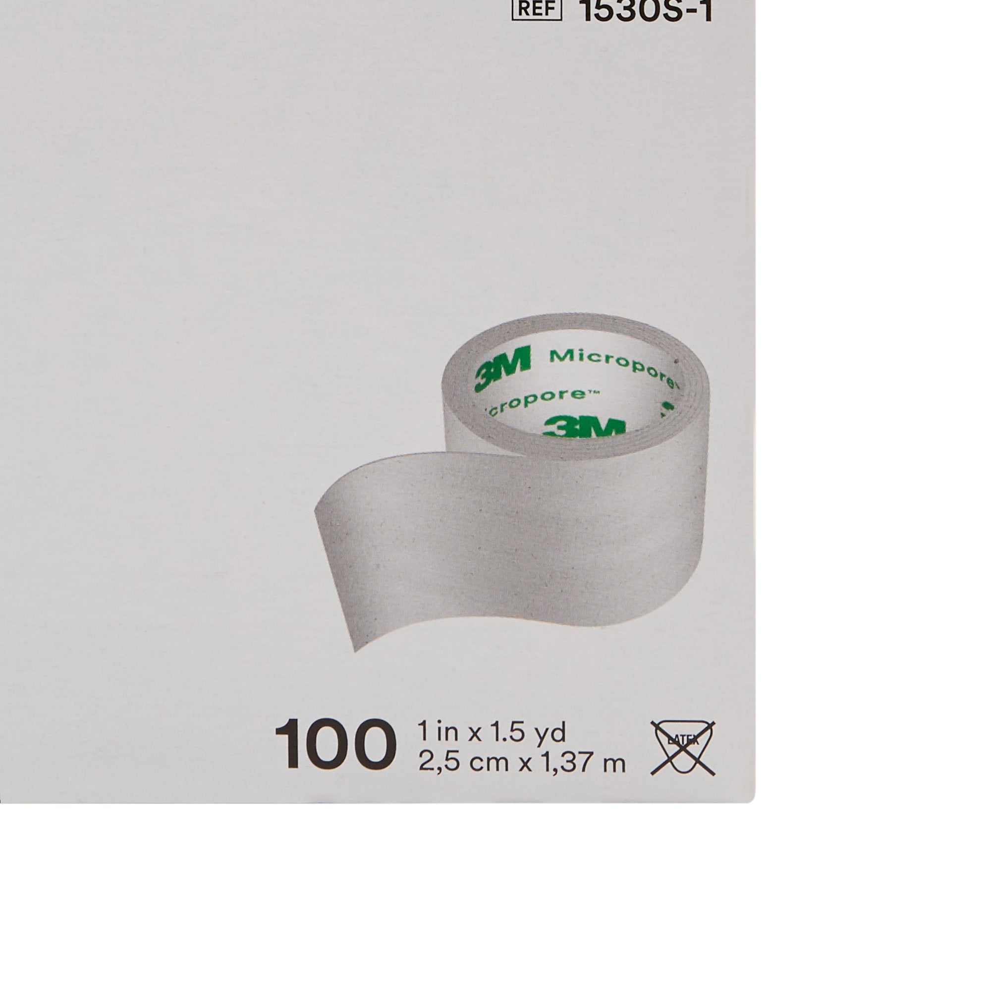 Medical Tape 3M Micropore White 1 Inch X 1-1/2 Yard Paper NonSterile