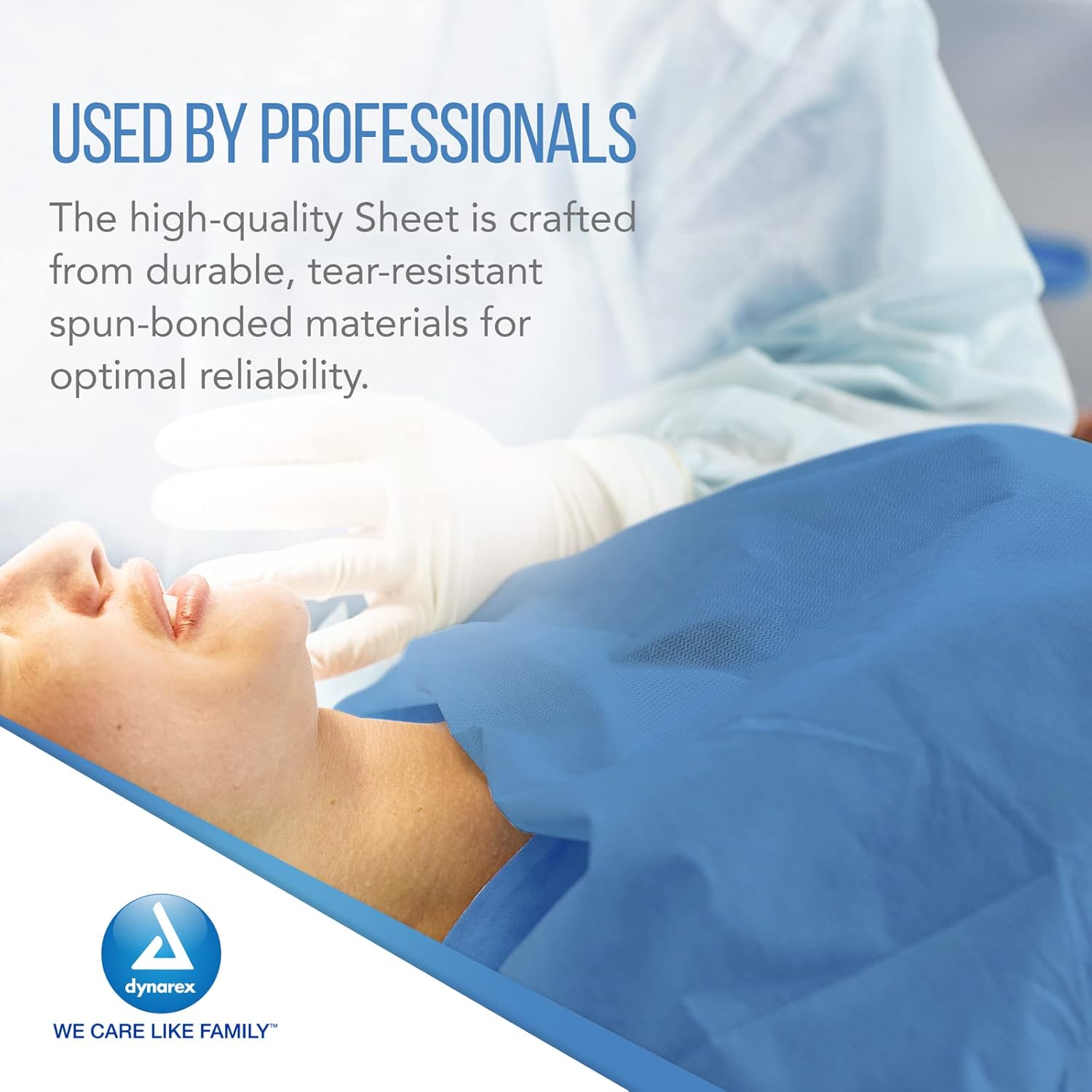 Dynarex 3520 Blue First Aid 60x90inch Burn Sheet - Sterile, Pack of 12 Sheet