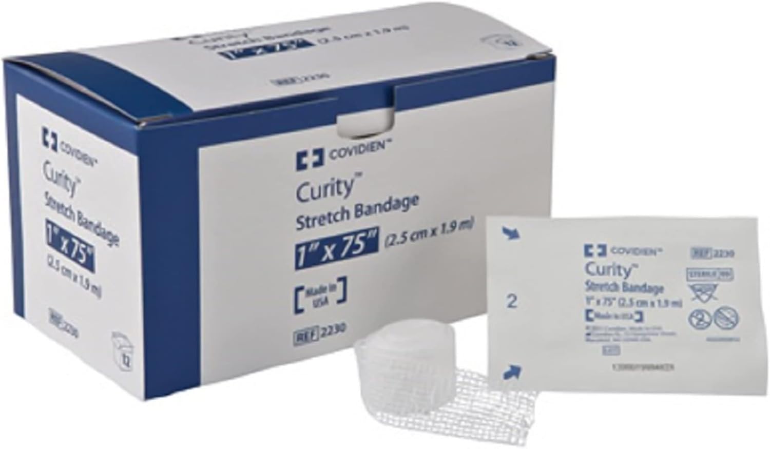 Conforming Bandage Curity 1 X 75 Inch 1-Ply Sterile 1 per Pack, Packaging Type- Case