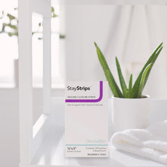 Skin Closure Strip StayStrips 1/4 X 3 Inch Nonwoven Material Flexible Strip White