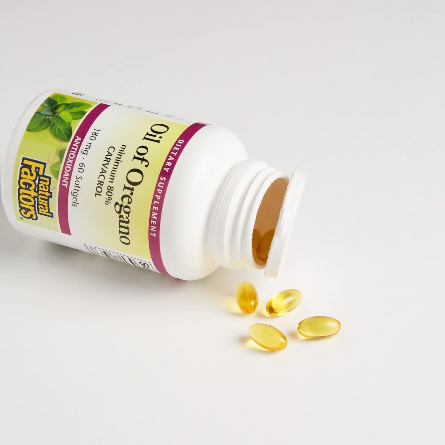 natural factors oil of oregano 180 mg 60 softgels