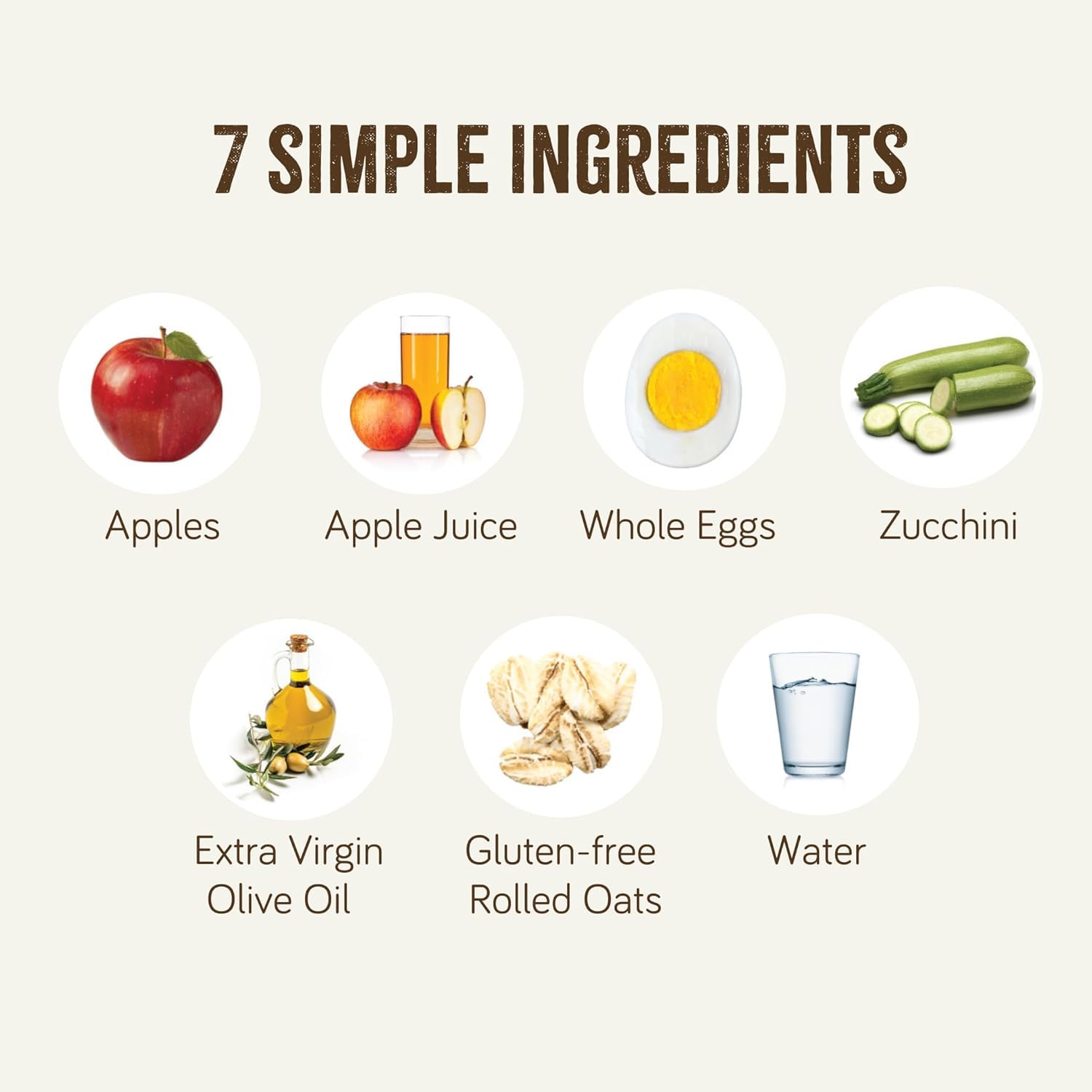 Tube Feeding Formula Real Food Blends Apples, Whole Eggs, Water, Zucchini, Falxseed Oil, Rolled Oats (Oats are certified gluten-free.) Liquid 9.4 oz. Pouch