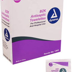 Antiseptic Skin Towelette Dynarex Individual Packet Scented 100 Count | 100/BX10Box/Case