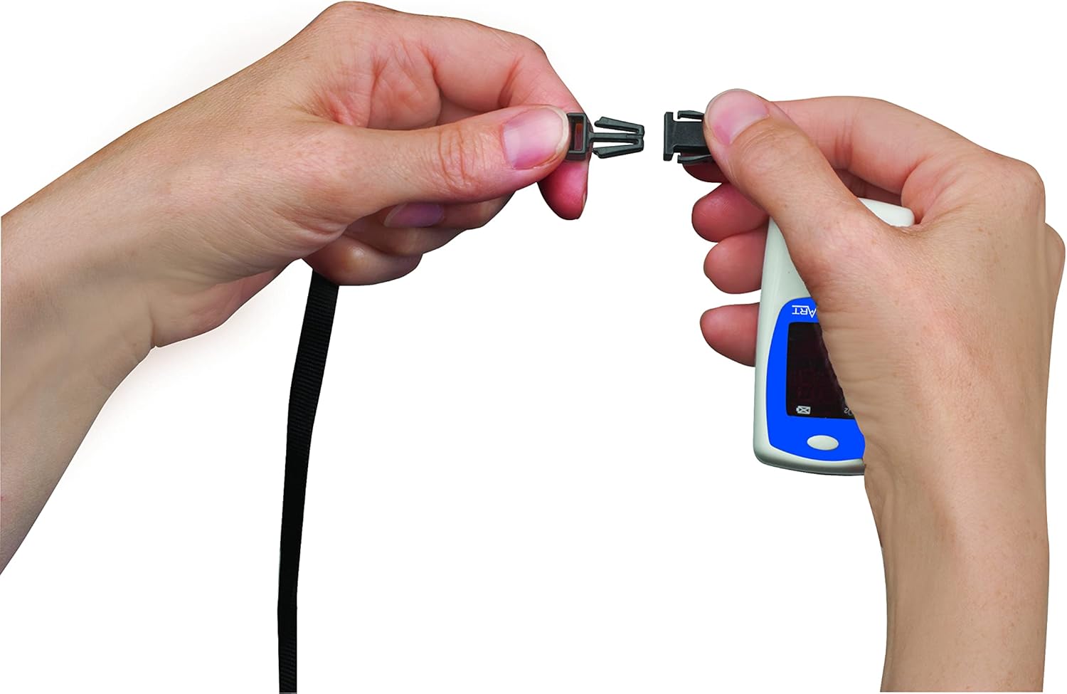 SmartHeart Talking Pulse Oximeter | Audible Result Announcement | Blood Oxygen Saturation | Complete System Monitor Lanyard and Batteries | Portable Spot-Check Monitoring