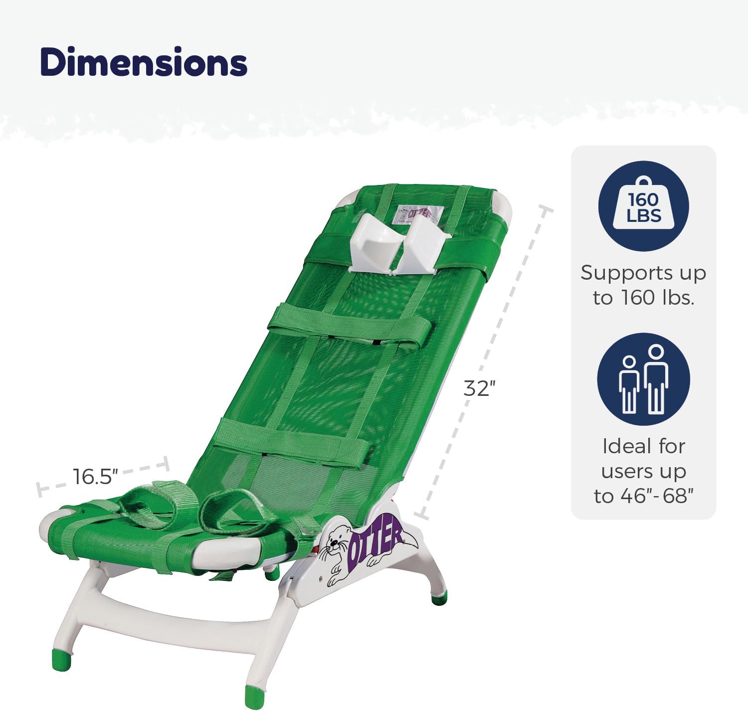 Drive Otter Bath Chair Large