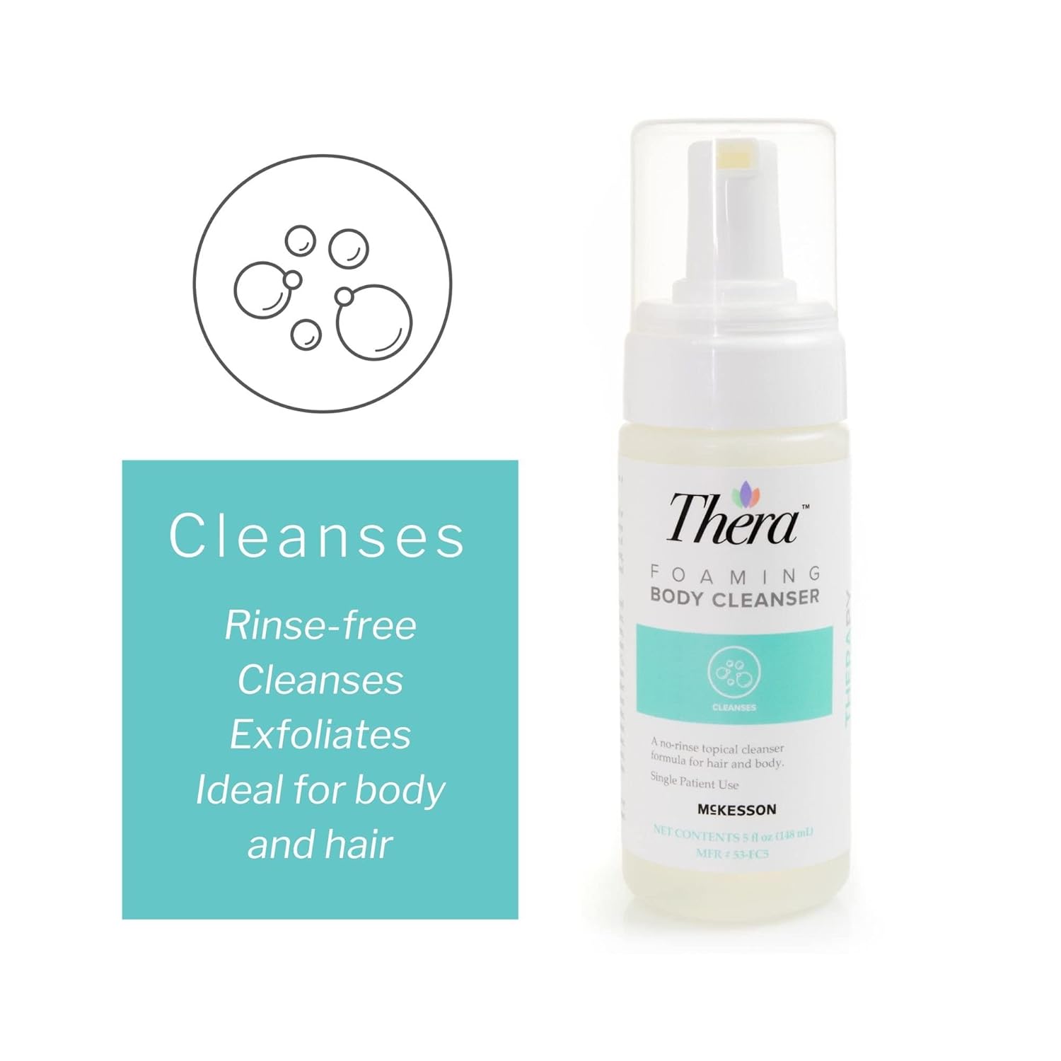 Body Wash Thera Foaming 5 oz. Pump Bottle Scented, Packaging Type- Case