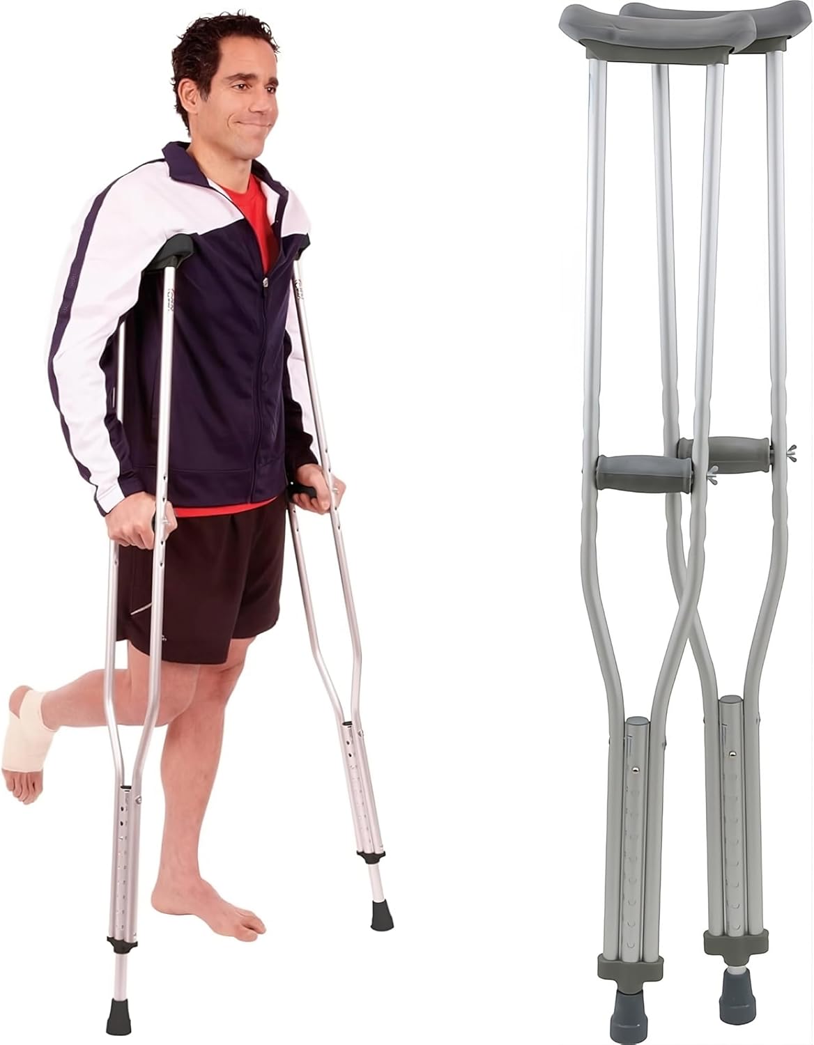 ProBasics Aluminum Underarm Crutches (Tall, 5'10" - 6'6")