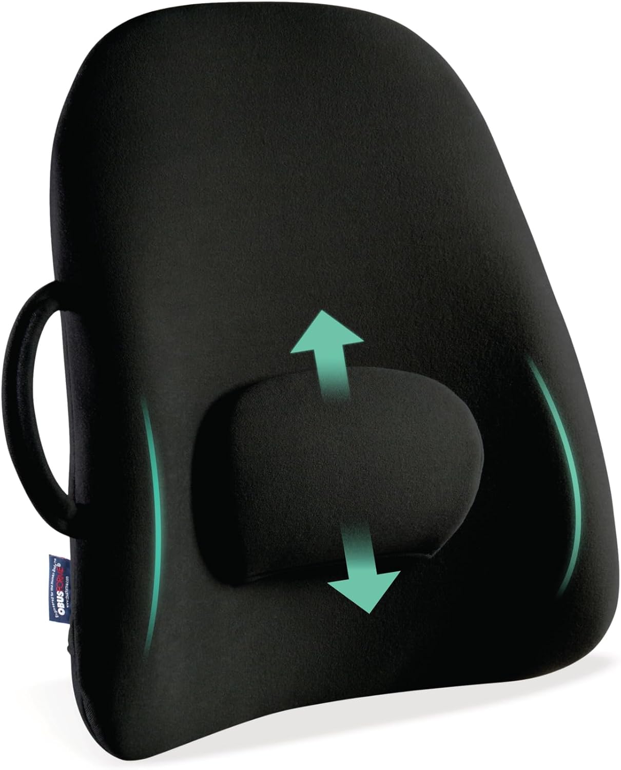Lowback Backrest Support Obusforme Black (bagged)