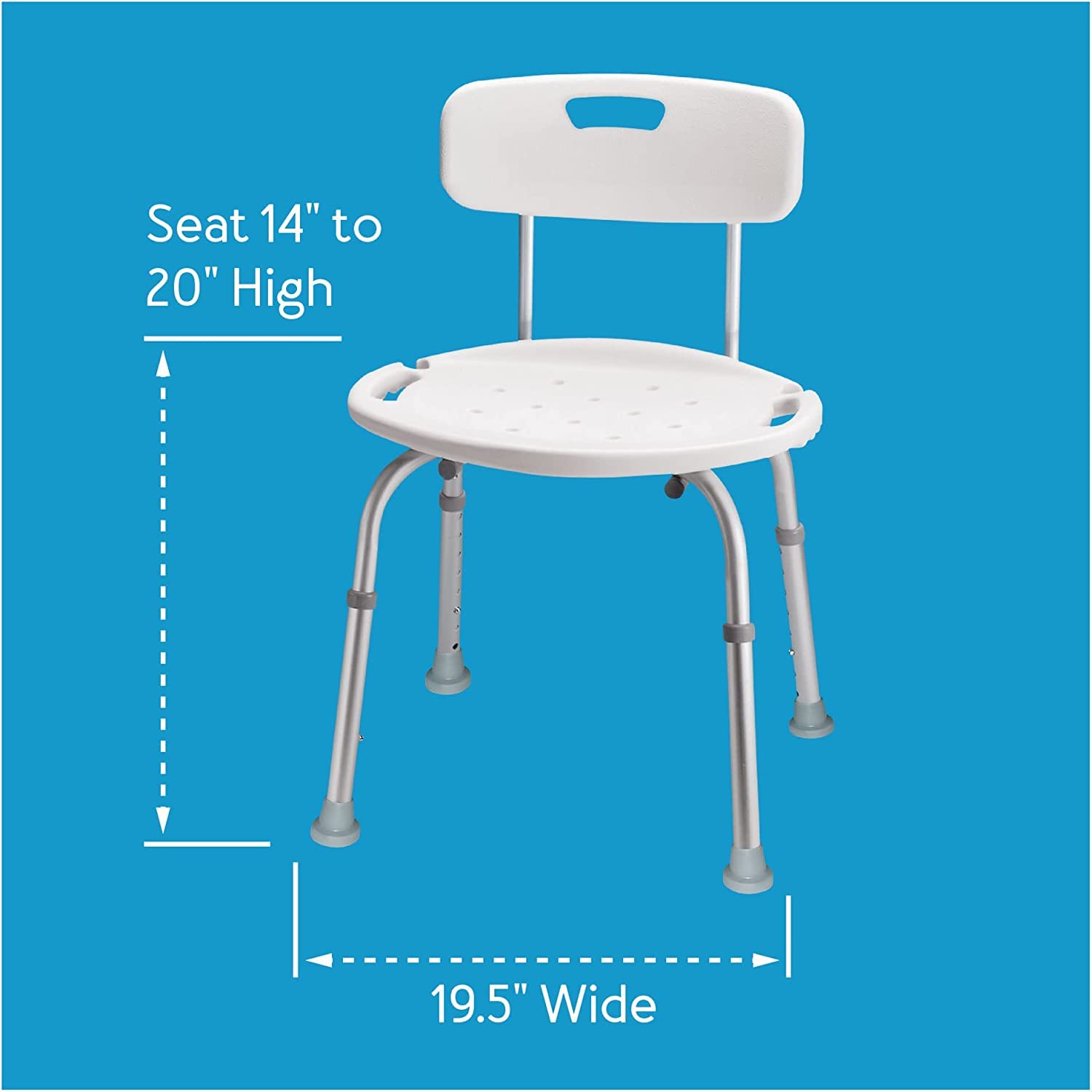 Carex Bath and Shower Seat with Back