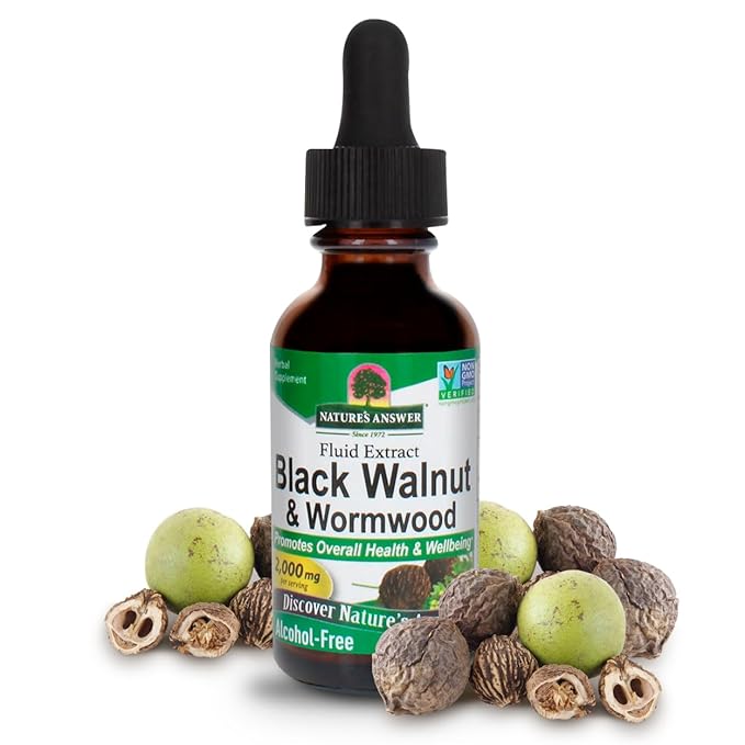 Nature's Answer - Black Walnut Hulls Alcohol Free - 1 Fl Oz