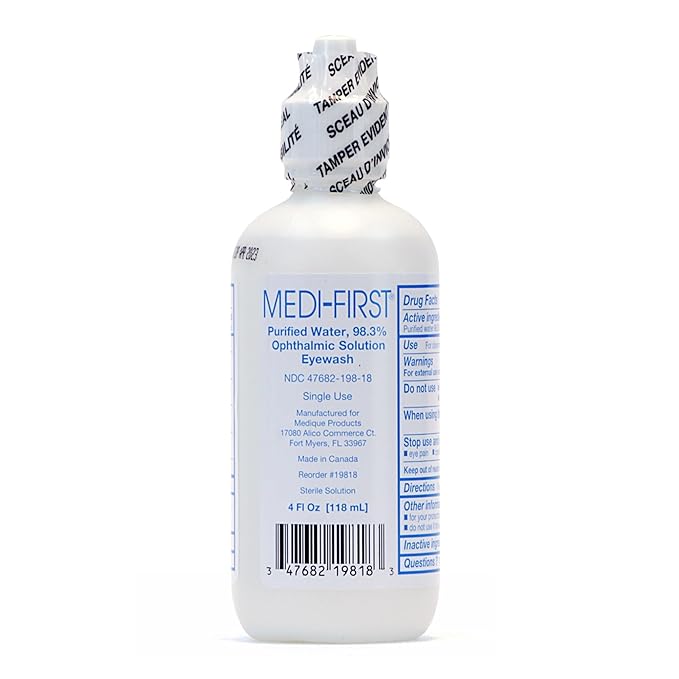 Eyewash Solution Medi-First Buffered Isotonic Solution 16 oz. Squeeze Bottle,Packaging Type- Each