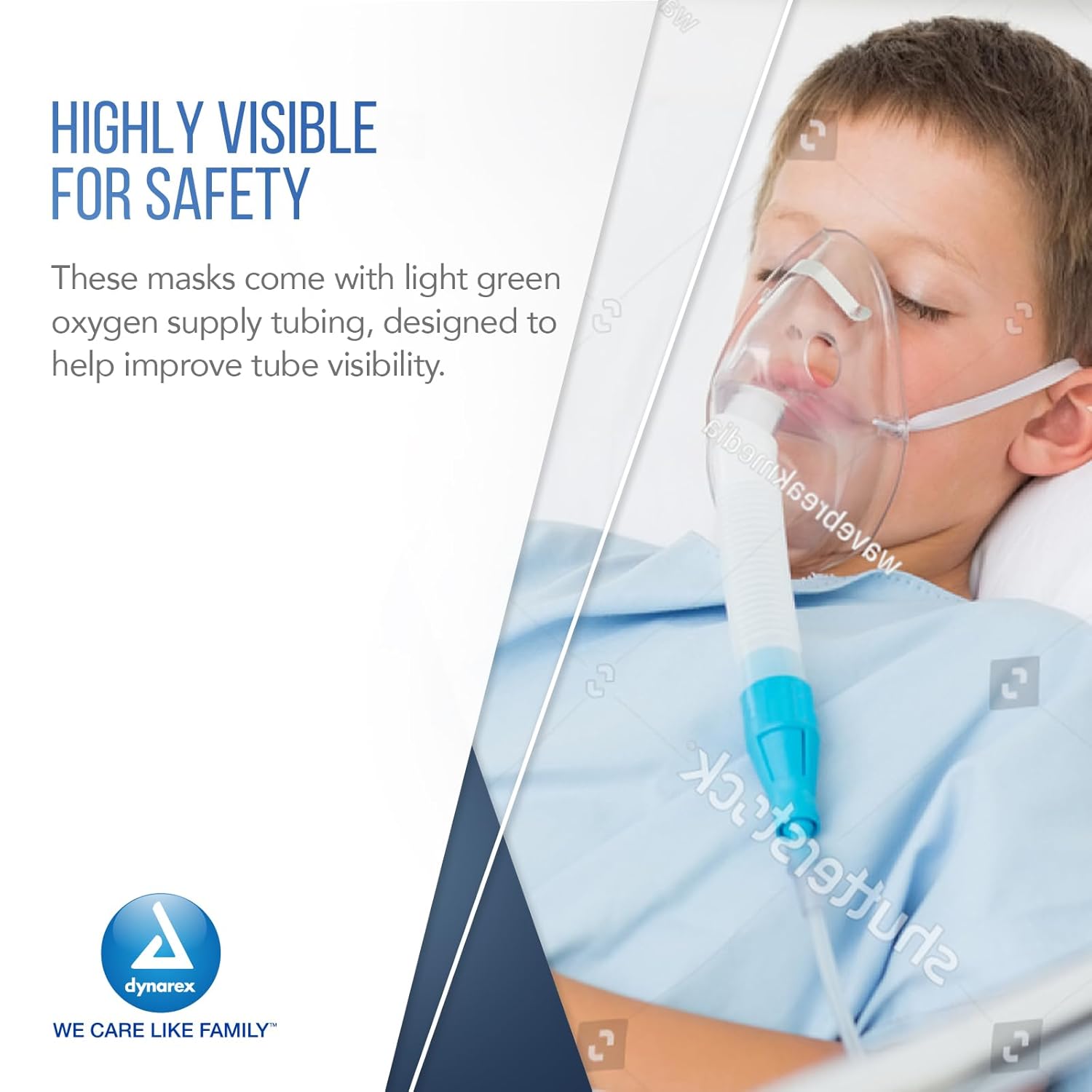 Dynarex Venturi Masks with Dilutors & Dial - Enhance Oxygen Therapy with Adjustable Flow for Optimal Breathing Comfort and Accurate Delivery.