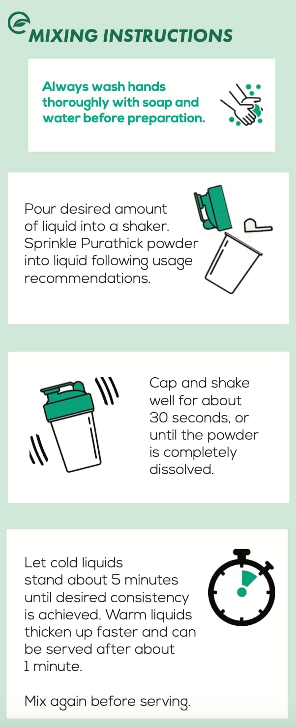 Food and Beverage Thickener purathick 4.4 oz. Jar Unflavored Powder IDDSI Level 1 Slightly Thick, Packaging Type- Case